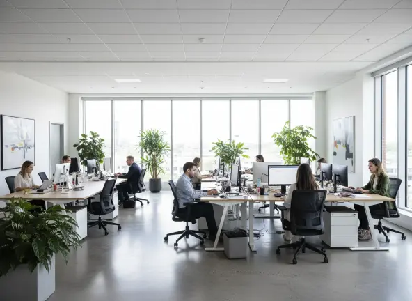 specialists working in the office